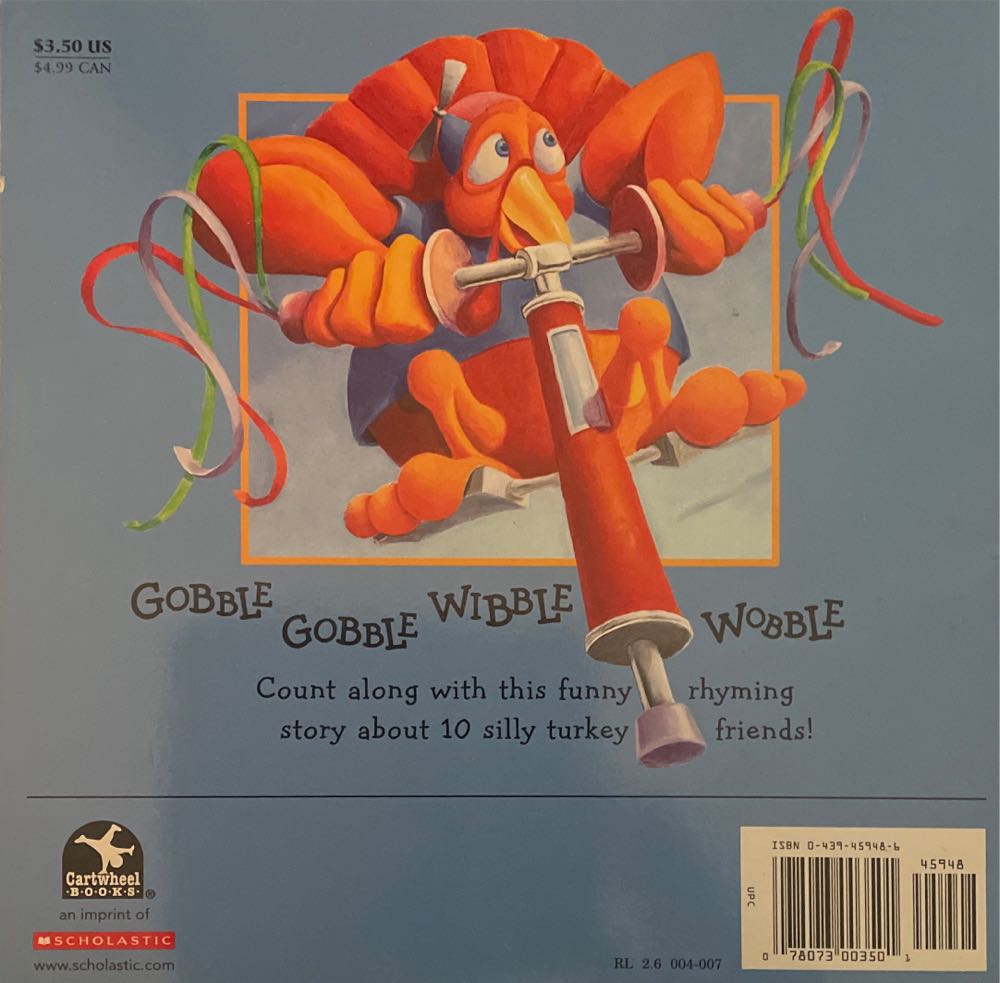 10 Fat Turkeys - Tony Johnston (Scholastic Inc. - Paperback) book collectible [Barcode 9780439459488] - Main Image 2