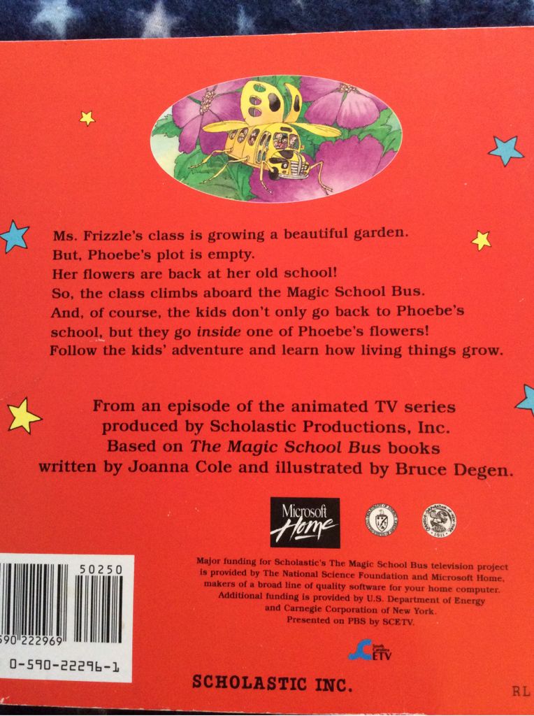 The Magic School Bus Plants Seeds - Joanna Cole (Scholastic Inc. - Paperback) book collectible [Barcode 9780590222969] - Main Image 2