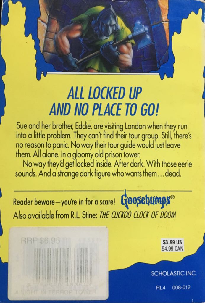 A Night in Terror Tower - R. L. Stine (Scholastic Incorporated - Paperback) book collectible [Barcode 9780590483513] - Main Image 2
