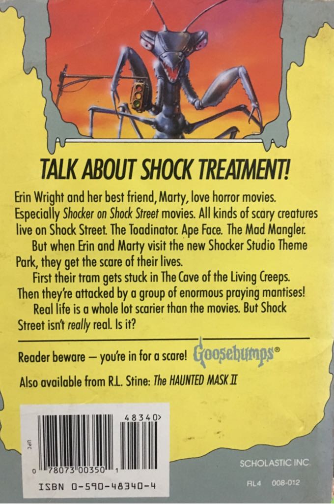 Goosebumps #35: A Shocker On Shock Street - R. L. Stine (Scholastic - Paperback) book collectible [Barcode 9780590483407] - Main Image 2