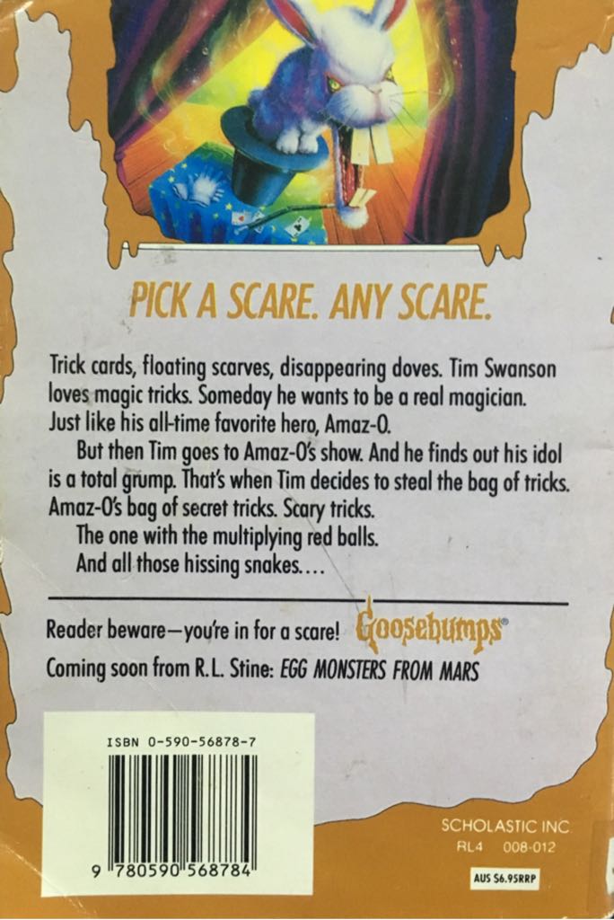 Goosebumps #41: Bad Hare Day - R. L. Stine (Scholastic - Paperback) book collectible [Barcode 9780590568784] - Main Image 2