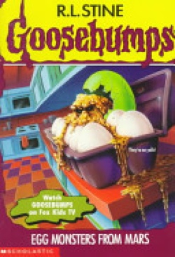 Goosebumps #42: Egg Monsters from Mars - R.L. Stine (Scholastic - Paperback) book collectible [Barcode 9780590568791] - Main Image 1