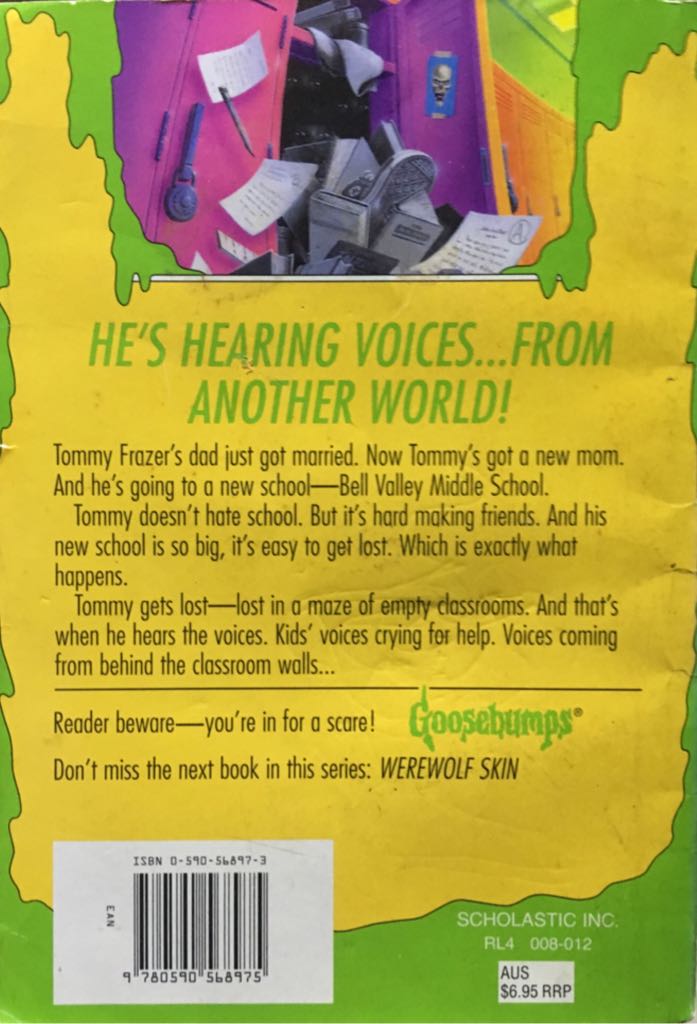 Goosebumps #59: The Haunted School - R.L. Stine (Apple Paperbacks (Scholastic) - Paperback) book collectible [Barcode 9780590568975] - Main Image 2