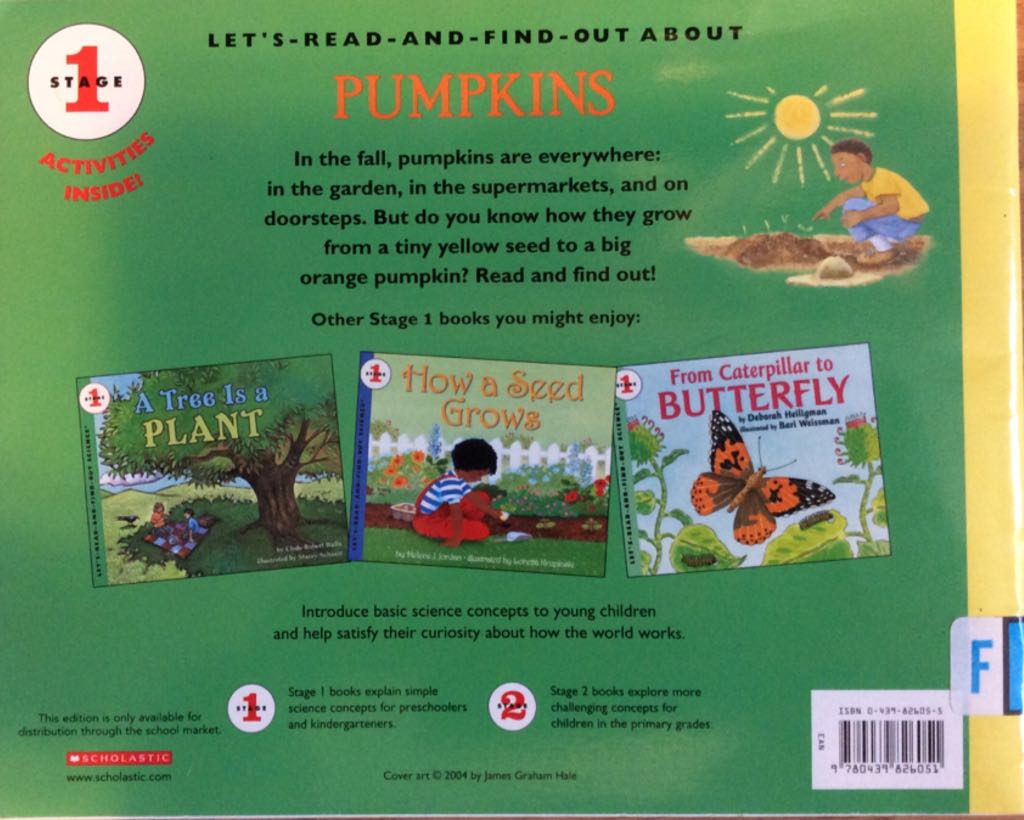 From Seed To Pumpkin - Wendy Pfeffer (Scholastic - Paperback) book collectible [Barcode 9780439826051] - Main Image 2