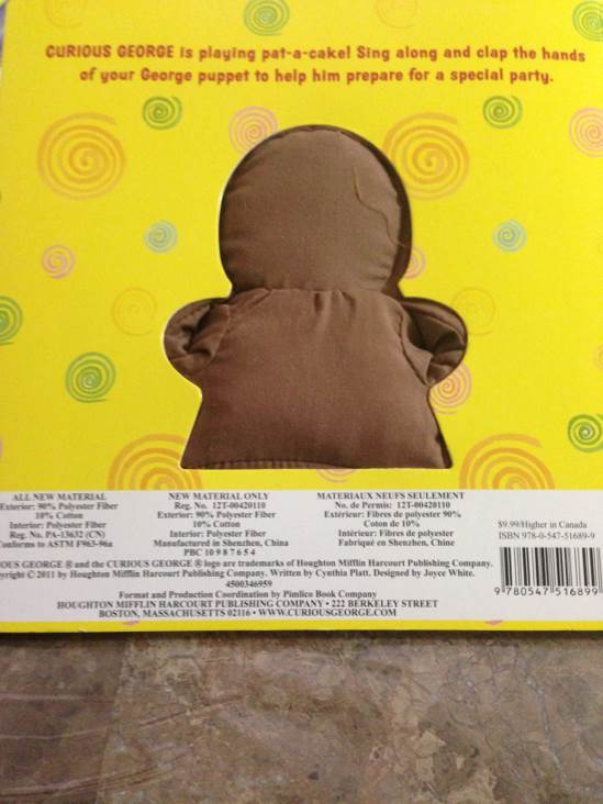 Curious George Pat-a-cake S2- Curious George - tbd (Houghton Mifflin Harcourt (HMH)) book collectible [Barcode 9780547516899] - Main Image 2