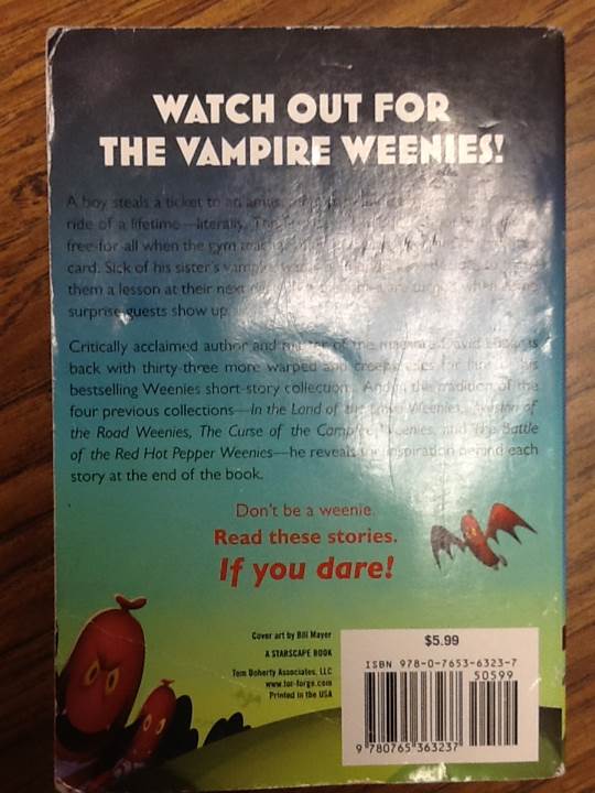 Attack Of The Vampire Weenies - David Lubar (Random House Digital, Inc. - Paperback) book collectible [Barcode 9780765363237] - Main Image 2
