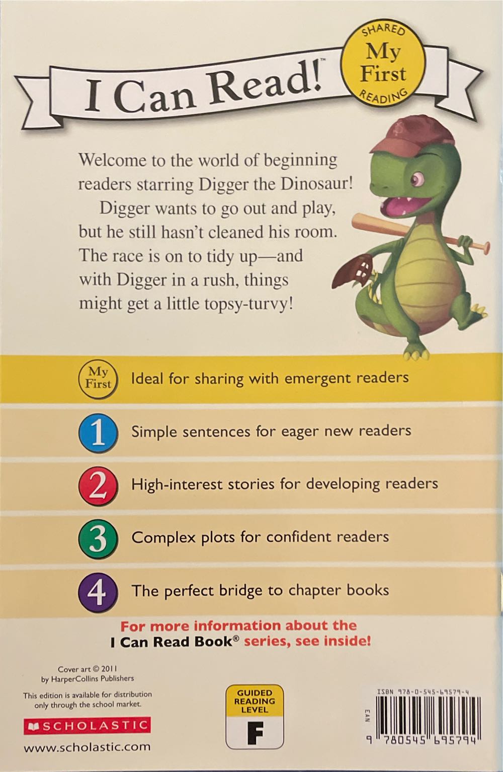 Digger the Dinosaur - Rebecca Dotlich (Scholastic  - Paperback) book collectible [Barcode 9780545695794] - Main Image 2