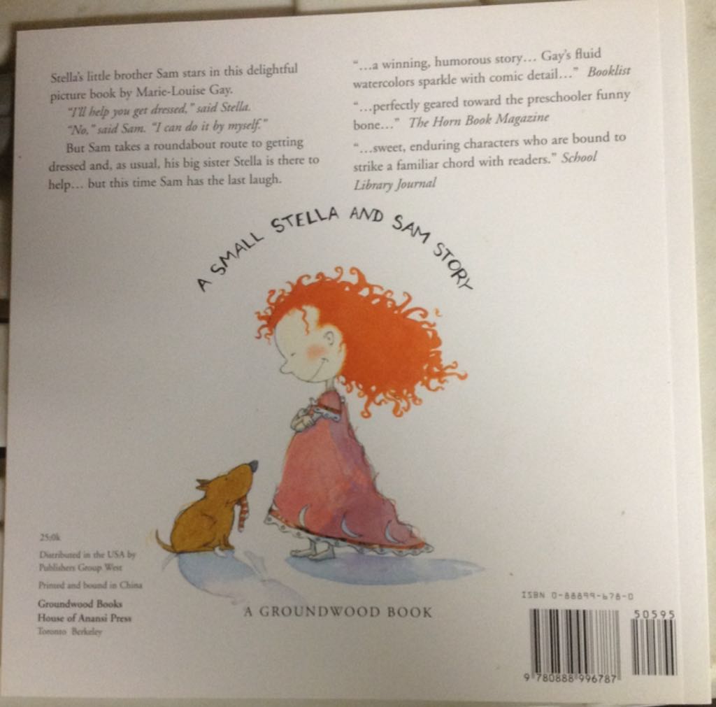 Good Morning, Sam - Marie-louise Gay (Groundwood Books) book collectible [Barcode 9780888996787] - Main Image 2