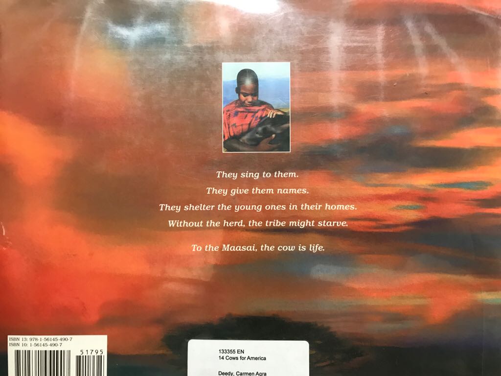 14 Cows For America - Carmen Agra Deedy (Simon - Hardcover) book collectible [Barcode 9781561454907] - Main Image 2