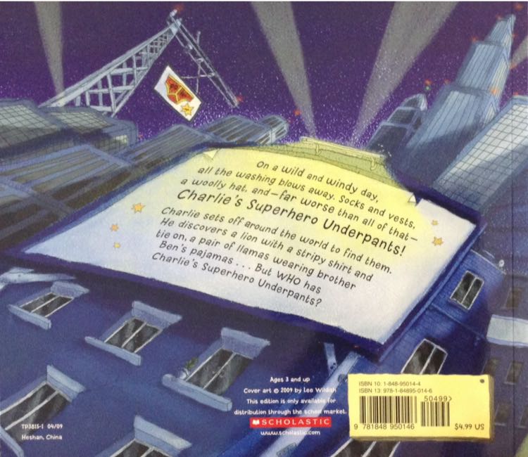 Charlie’s Superhero Underpants - Paul Bright (- Paperback) book collectible [Barcode 9781848950146] - Main Image 2