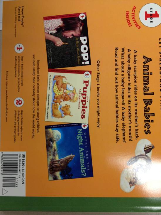 How Animal Babies Stay Safe - Mary Ann Fraser (Harper Collins) book collectible [Barcode 9780064452113] - Main Image 2
