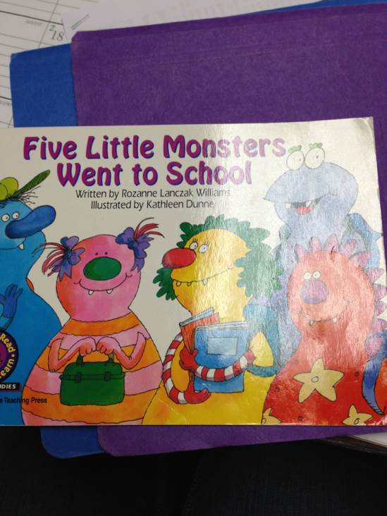 Five Little Monsters Went To School - Rozanne Lanczak Williams (Grove Press) book collectible [Barcode 9781574711271] - Main Image 1