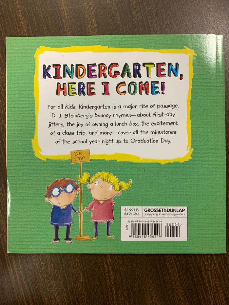 Kindergarten, Here I Come! - D. J. Steinberg (- Paperback) book collectible [Barcode 9780448456249] - Main Image 2