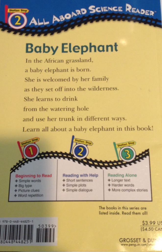 Baby Elephant - Patricia K. Miller (Penguin Young Readers - Paperback) book collectible [Barcode 9780448448251] - Main Image 2