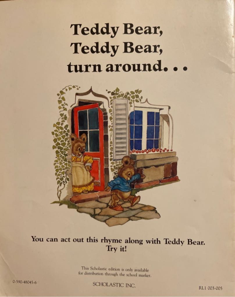 Teddy Bear, Teddy Bear - Michael Hague (Scholastic, Inc) book collectible [Barcode 9780590480451] - Main Image 2