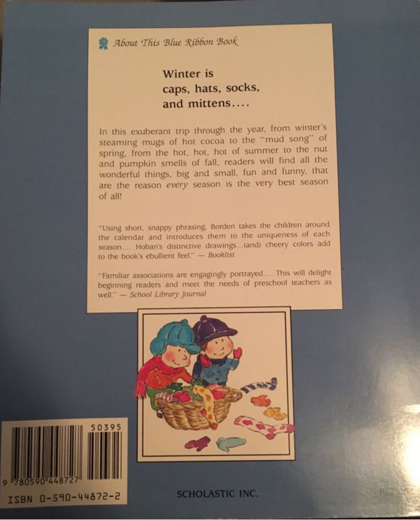 Caps, Hats, Socks, and Mittens - Louise Borden (Scholastic Paperbacks - Paperback) book collectible [Barcode 9780590448727] - Main Image 2