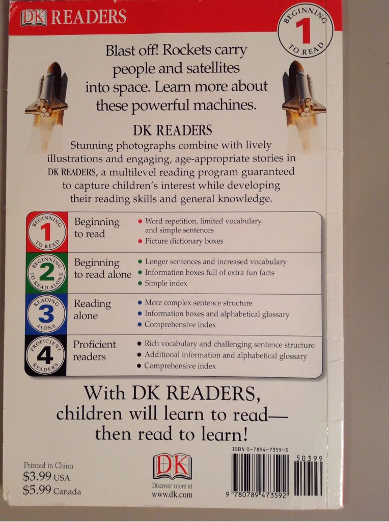 Rockets and Spaceships - Karen Wallace (Dk Pub) book collectible [Barcode 9780789473592] - Main Image 2