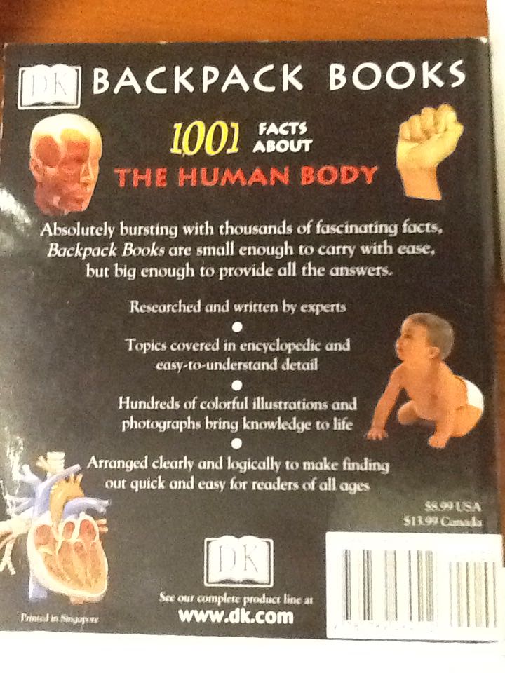 1,001 Facts About the Human Body - Sarah Brewer (Dk Pub) book collectible [Barcode 9780789484512] - Main Image 2