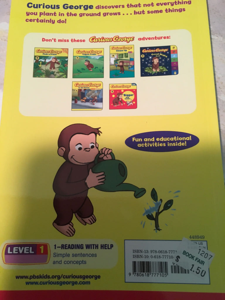 Curious George Plants A Seed - Erica Zappy (Routledge) book collectible [Barcode 9780618777105] - Main Image 2