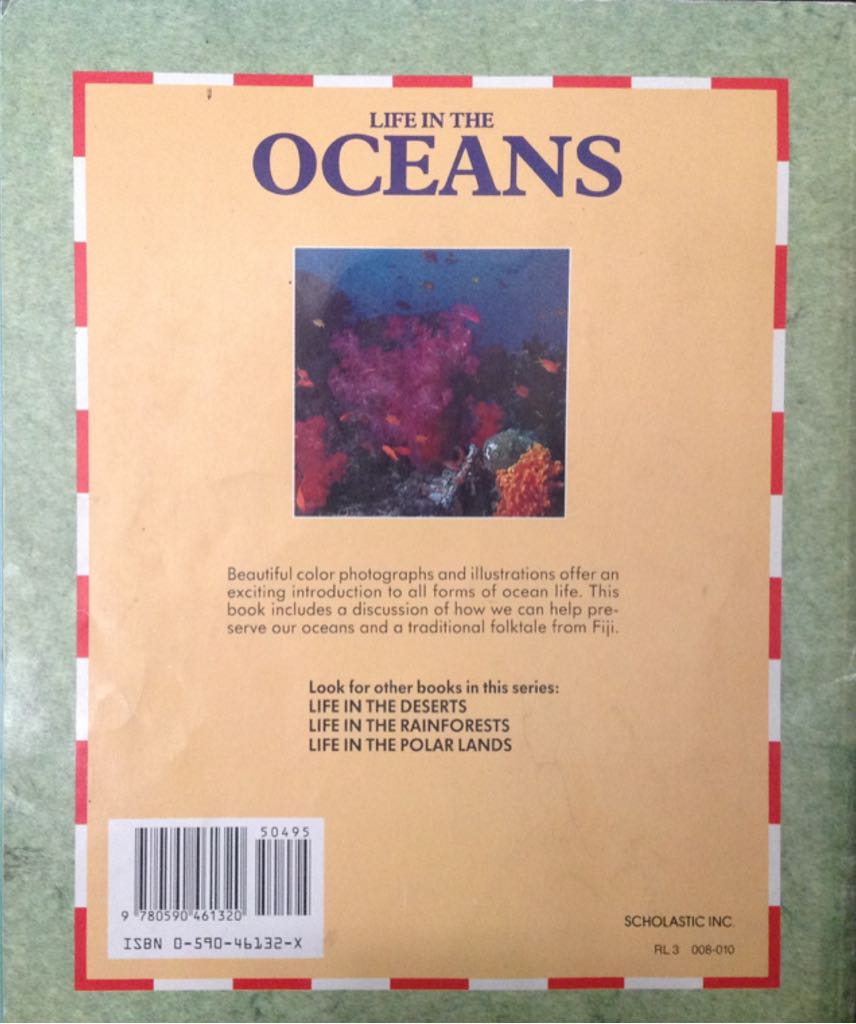 Life in the Oceans - Lucy Baker (Scholastic Inc - Paperback) book collectible [Barcode 9780590461320] - Main Image 2