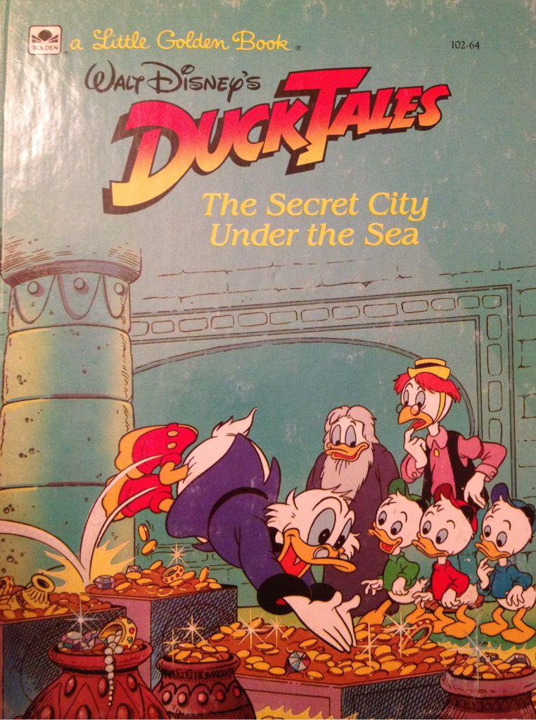 LGB: D- Duck Tales Secret City Under The Sea - Paul S. Newman (A Golden Book - Hardcover) book collectible [Barcode 9780307010216] - Main Image 1
