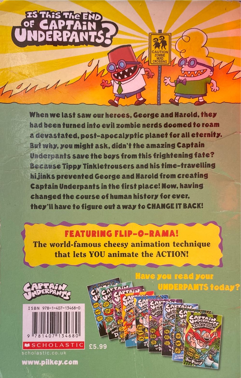 Captain Underpants and the Revolting Revenge of the Radioactive Robo-Boxers - Dav Pilkey (Scholastic) book collectible [Barcode 9781407134680] - Main Image 2