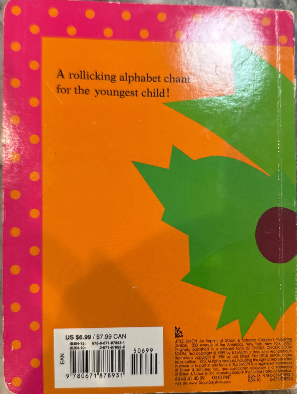 Chicka Chicka ABC - Bill Martin Jr. (Little Simon - Board Book) book collectible [Barcode 9780671878931] - Main Image 2