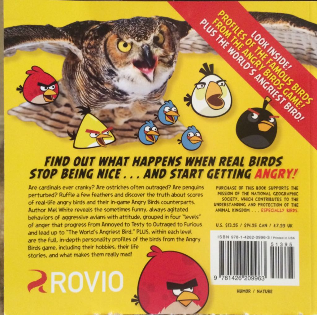 National Geographic Angry Birds - Mel White (National Geographic Books - Paperback) book collectible [Barcode 9781426209963] - Main Image 2