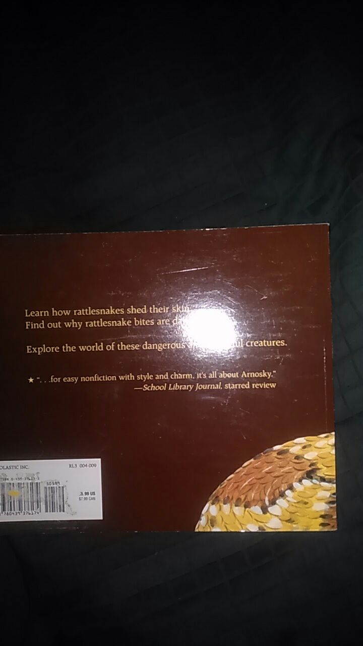 All about Rattlesnakes - Jim Arnosky (- Paperback) book collectible [Barcode 9780439376174] - Main Image 2