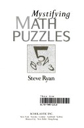 Mystifying math puzzles