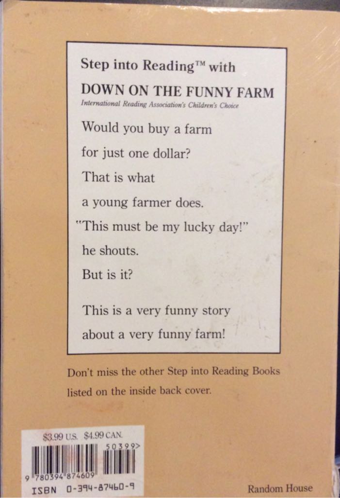 Down on the Funny Farm - P. E. King (Random House Books for Young Readers - Paperback) book collectible [Barcode 9780394874609] - Main Image 2