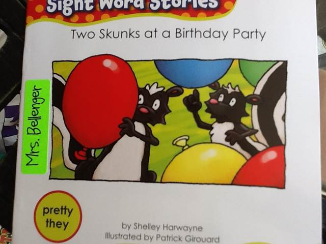 SWS Two Skunks at a Birthday Party