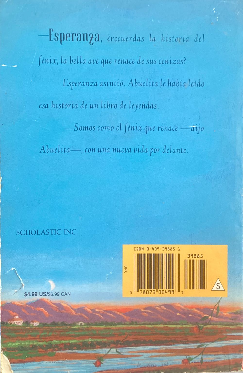 Esperanza Renace - Pam Muñoz Ryan (Mariposa - Paperback) book collectible [Barcode 9780439398855] - Main Image 2