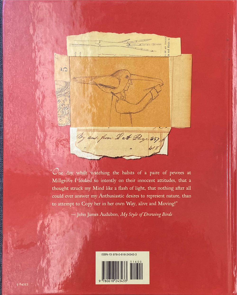 The Boy Who Drew Birds: A Story of John James Audubon - Jacqueline Davies (Houghton Mifflin Company - Hardcover) book collectible [Barcode 9780618243433] - Main Image 2
