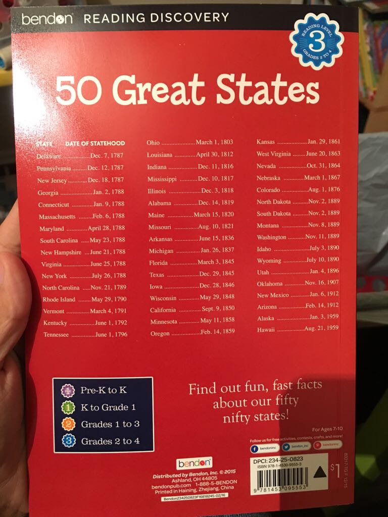 50 Great States - Kathryn Knight (Bendon, Inc. - Paperback) book collectible [Barcode 9781453095553] - Main Image 2