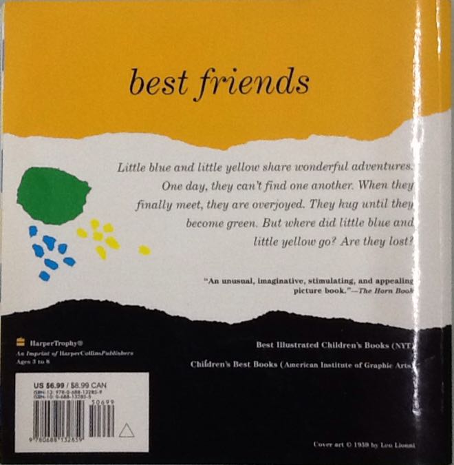 Little Blue and Little Yellow - Leo Lionni (Mulberry Books - Paperback) book collectible [Barcode 9780688132859] - Main Image 2