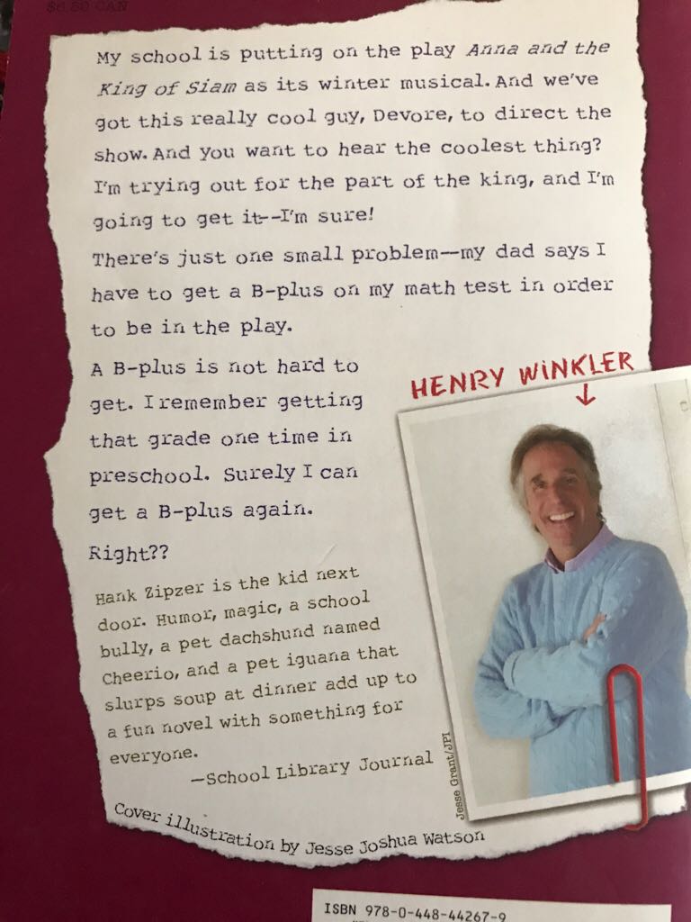 Curtain Went Up, My Pants Fell Down, The - Henry Winkler (Penguin) book collectible [Barcode 9780448442679] - Main Image 2