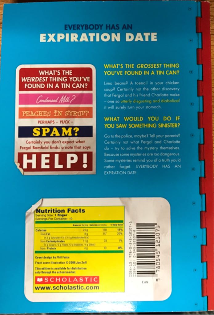 Canned - Alex Shearer (- Paperback) book collectible [Barcode 9780545121071] - Main Image 2