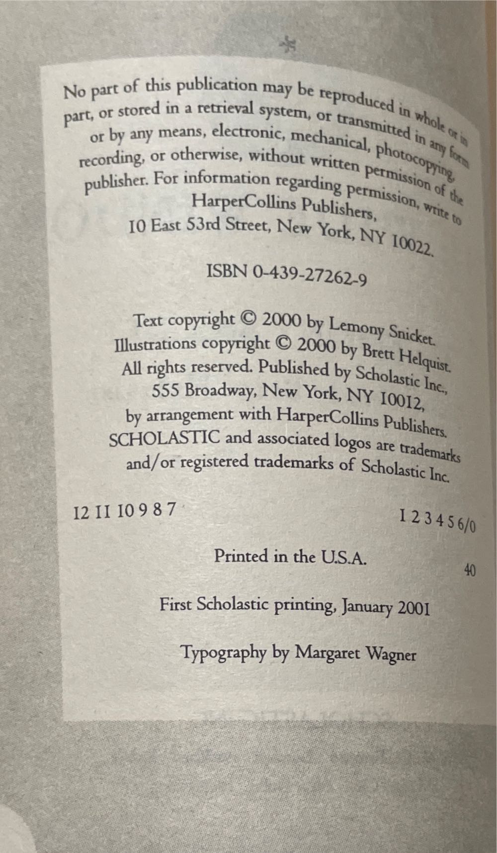 A Series Of Unfortunate Events #3: The Wide Window - Lemony Snicket (Scholastic - Paperback) book collectible [Barcode 9780439272629] - Main Image 3