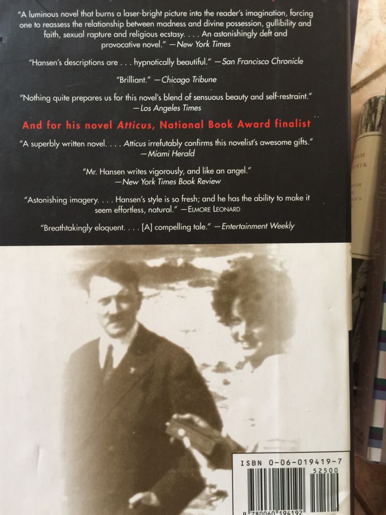 Hitler’s Niece - Ron hansen book collectible - Main Image 2