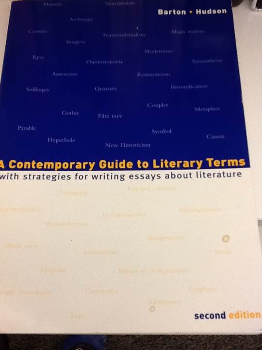A Contemporary Guide to Literary Terms
