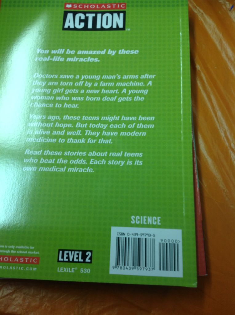 Medical Miracles - Andy McPhee (Scholastic - Paperback) book collectible [Barcode 9780439597937] - Main Image 2