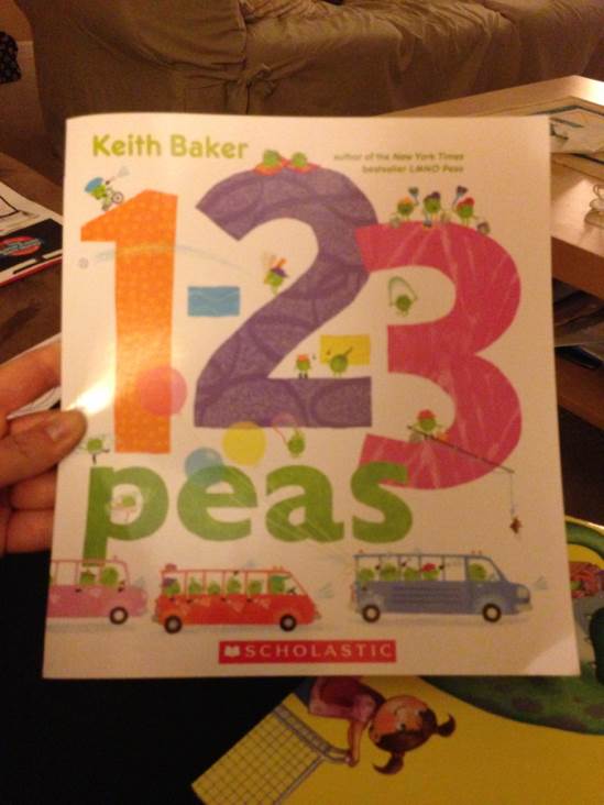 1-2-3 Peas - Keith Baker (Sholastic Inc. - Paperback) book collectible [Barcode 9780545620765] - Main Image 1