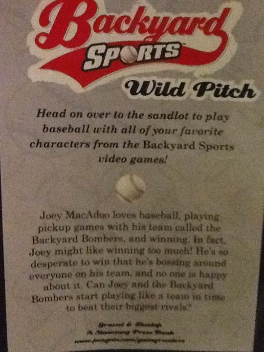 Backyard Sports Wild Pitch - Michael Feitelbaum (A Penguin Book - Paperback) book collectible [Barcode 9780448447117] - Main Image 2
