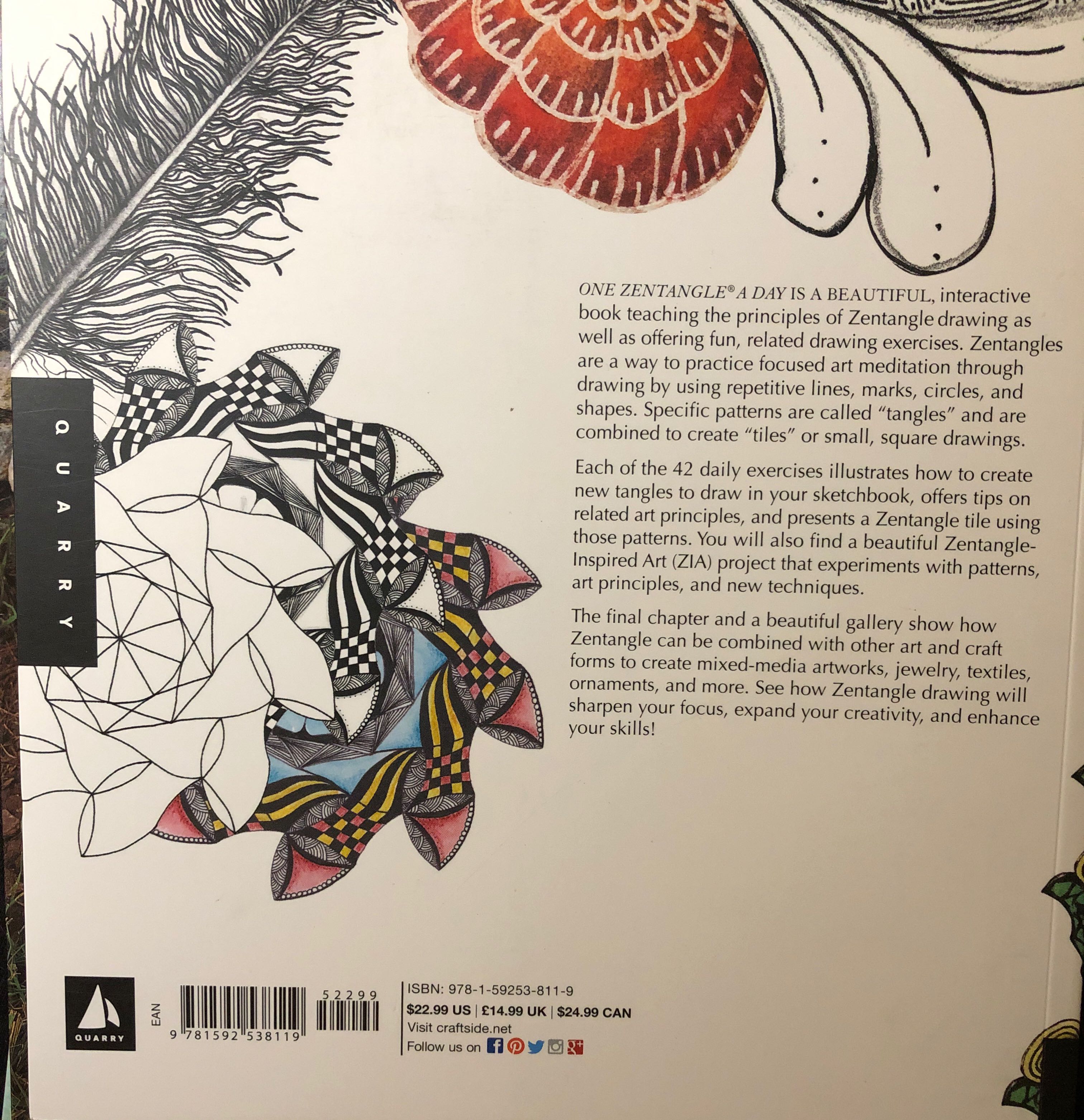 One Zentangle A Day - Beckah Krahula (Quarry Books - Paperback) book collectible [Barcode 9781592538119] - Main Image 2