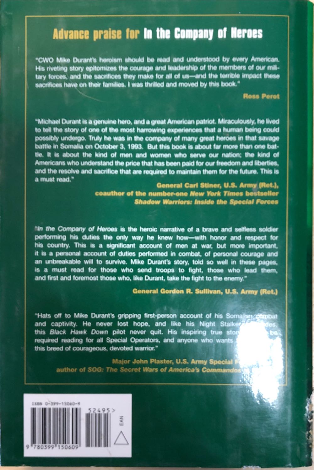 In the Company of Heroes - Michael J. Durant (Putnam Adult - Audiobook) book collectible [Barcode 9780399150609] - Main Image 4