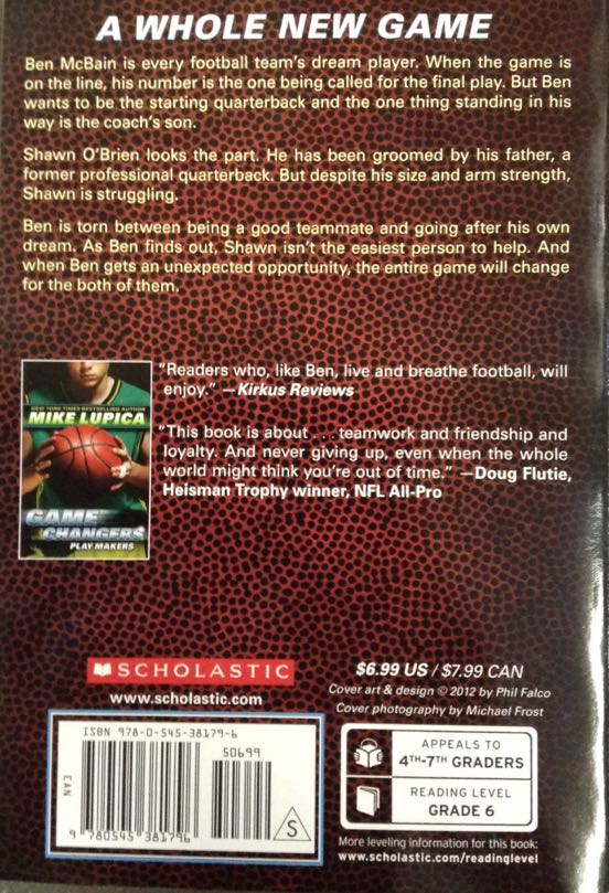 Game Changers - Scholastic (Scholastic - Paperback) book collectible [Barcode 9780545381796] - Main Image 2