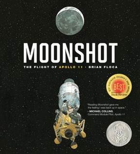 Moonshot The Flight Of Apollo 11 - Brian Floca (Atheneum Books for Young Readers - Hardcover) book collectible [Barcode 9781416950462] - Main Image 1