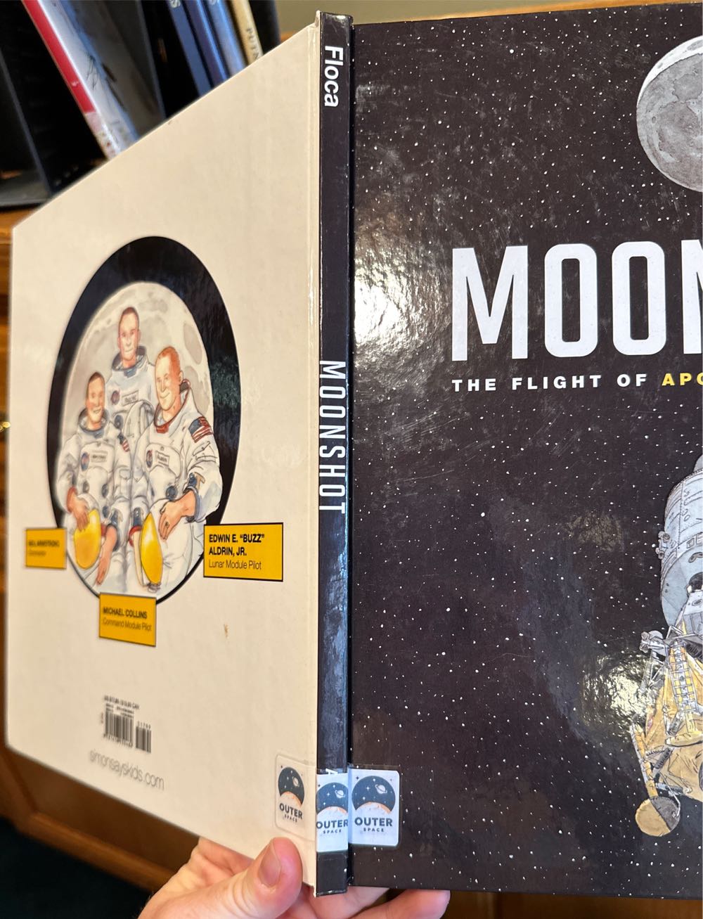Moonshot The Flight Of Apollo 11 - Brian Floca (Atheneum Books for Young Readers - Hardcover) book collectible [Barcode 9781416950462] - Main Image 2