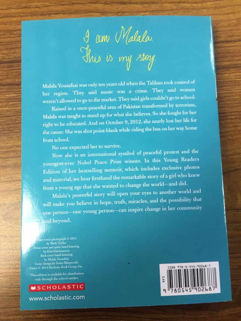 I Am Malala - Malala Yousafzai (A Scholastic Press - Paperback) book collectible [Barcode 9780545902687] - Main Image 2